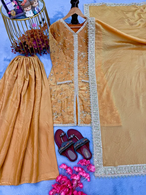 Mustard_Yellow_Embroidered_Sharara_Suit_Set_With_Dupatta_For_Women