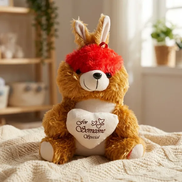 Orange_Faux_Fur_Stuffed_Toy_For_Kids