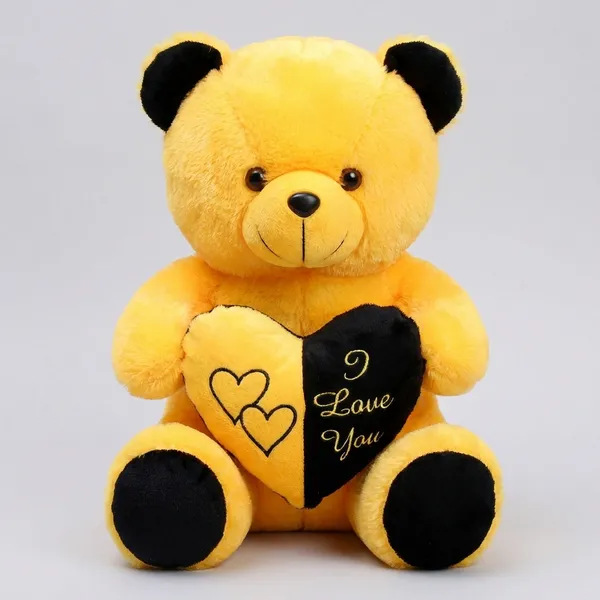 Yellow_Faux_Fur_Stuffed_Toy_For_Kids