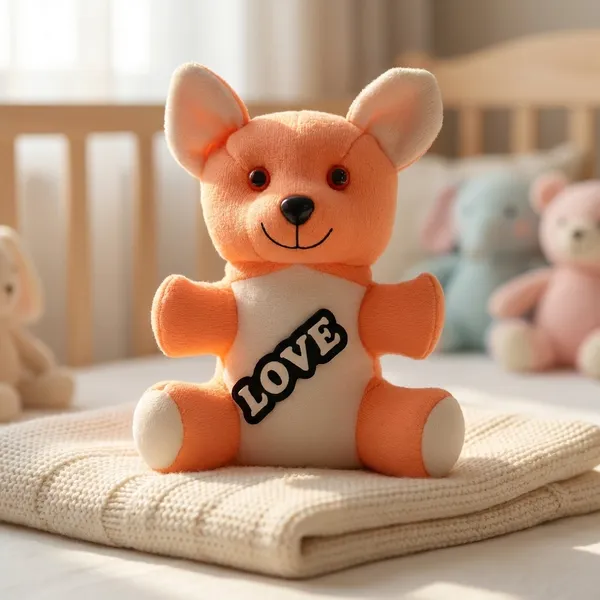 Orange_Faux_Fur_Stuffed_Toy_For_Kids