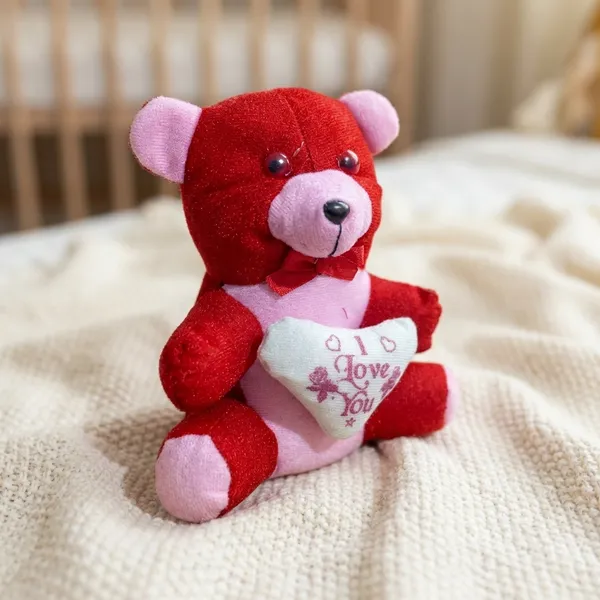 Red_Faux_Fur_Stuffed_Toy_For_Kids
