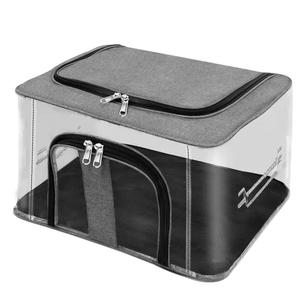 Grey_Premium_Pvc_Storage_Box_For_Clothes_Closet_Wardrobe
