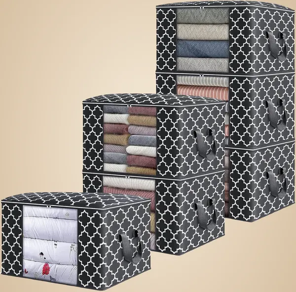 Pack_Of_6_Black_Premium_Non_Woven_Storage_Containers