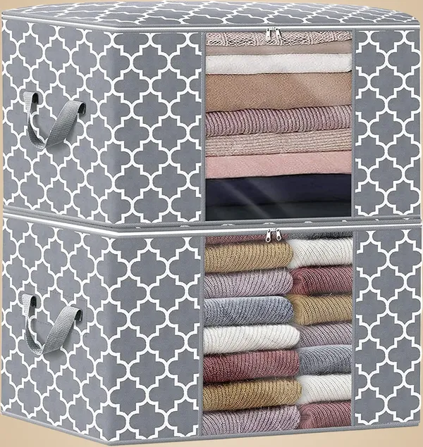 Pack_Of_2_Grey_Premium_Non_Woven_Storage_Containers
