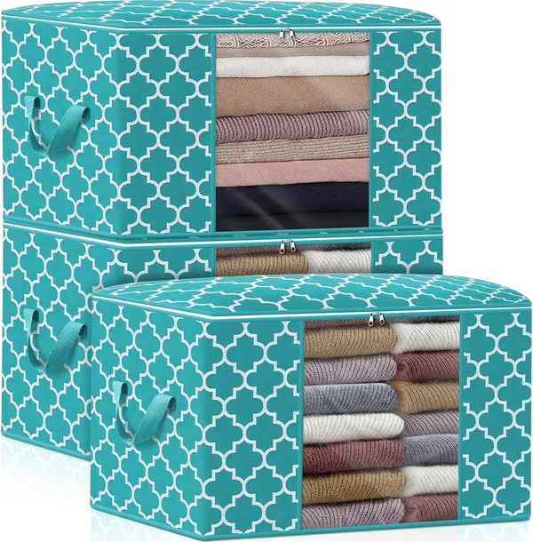 Pack_Of_3_Green_Premium_Non_Woven_Storage_Containers