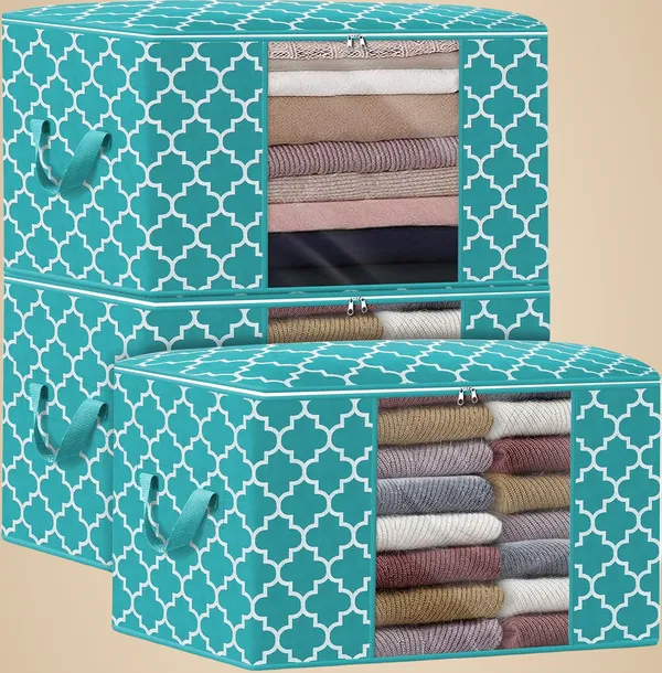 Pack_Of_3_Green_Premium_Non_Woven_Storage_Containers