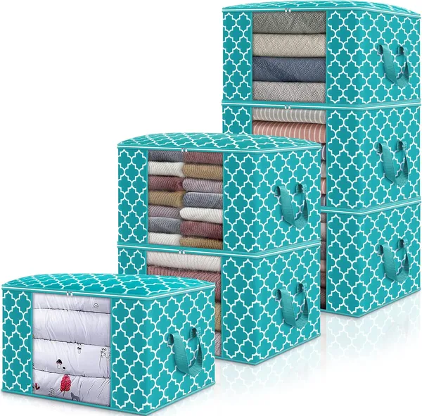 Pack_Of_6_Green_Premium_Non_Woven_Storage_Containers