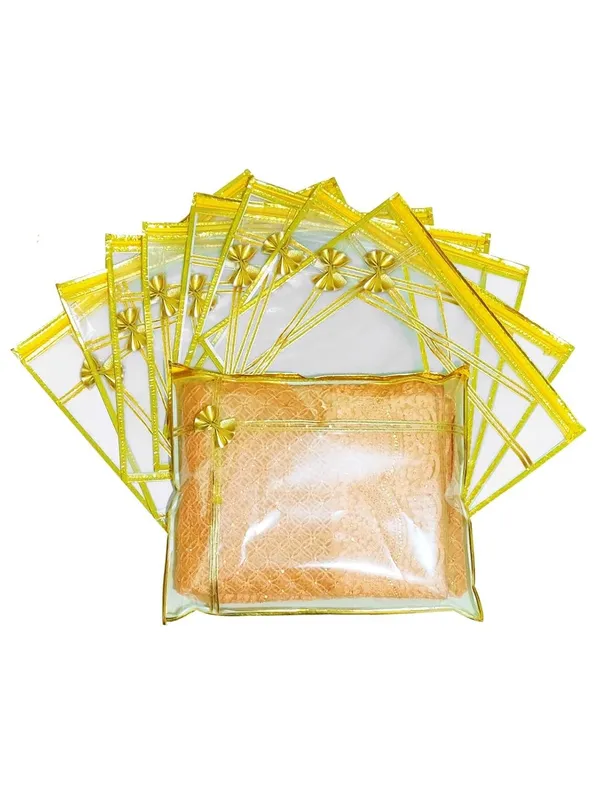 Pack_Of_12_Golden_Premium_Pvc_Saree_Covers