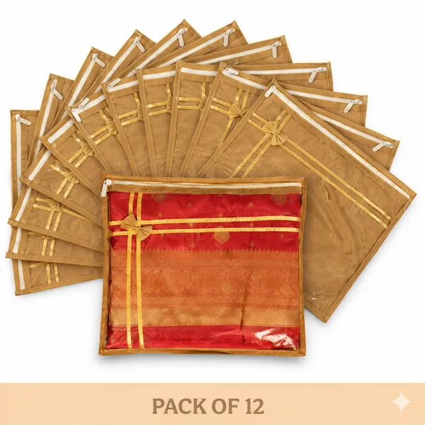 Pack_Of_12_Beige_Premium_Non_Woven_Saree_Covers