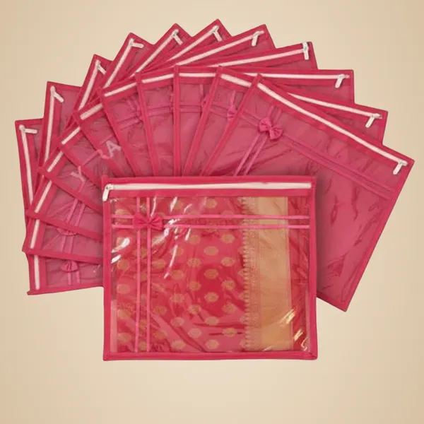 Pack_Of_12_Pink_Premium_Non_Woven_Saree_Covers