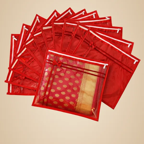 Pack_Of_12_Red_Premium_Non_Woven_Saree_Covers