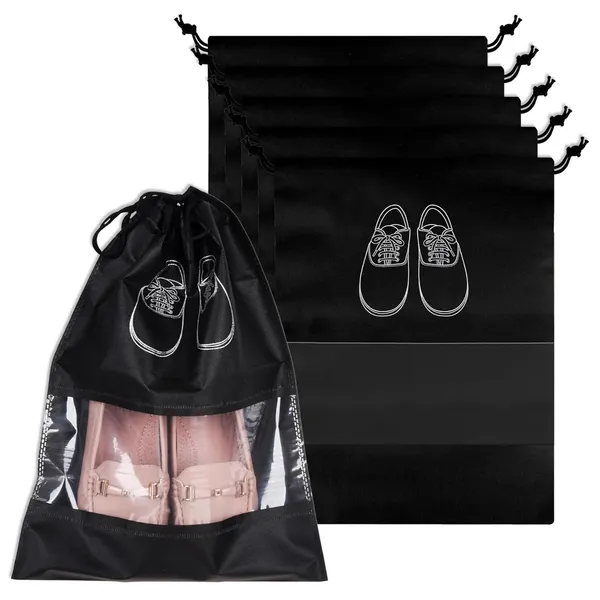 Pack_Of_6_Black_Premium_Non_Woven_Shoe_Bag