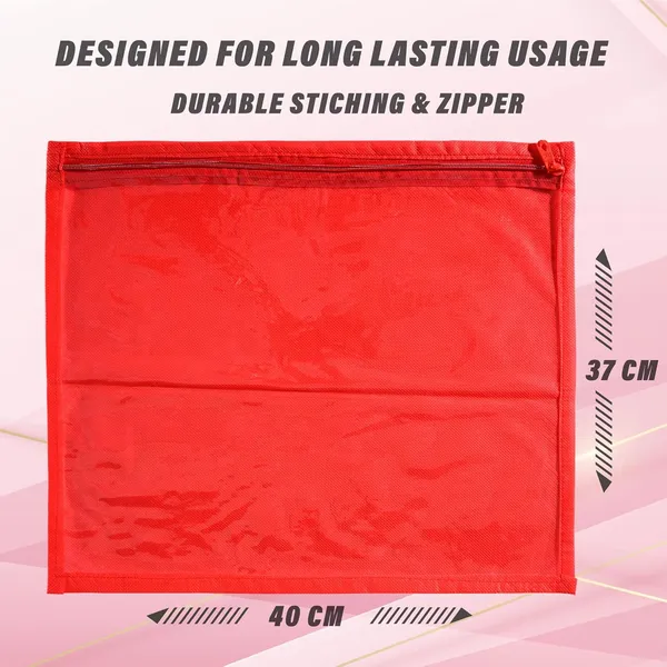 Pack_Of_12_Red_Premium_Non_Woven_Saree_Covers