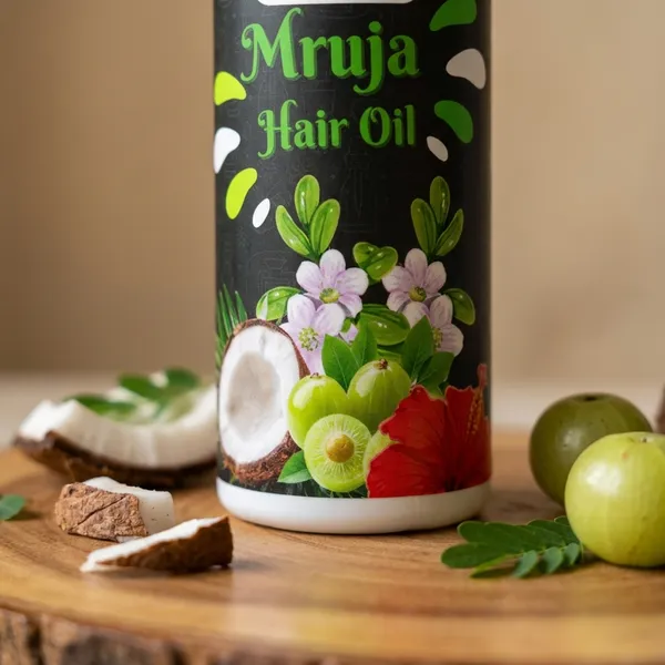Mruja_Hair_Oil_Natural_Ayurvedic_Blend_For_Hair_Nourishment