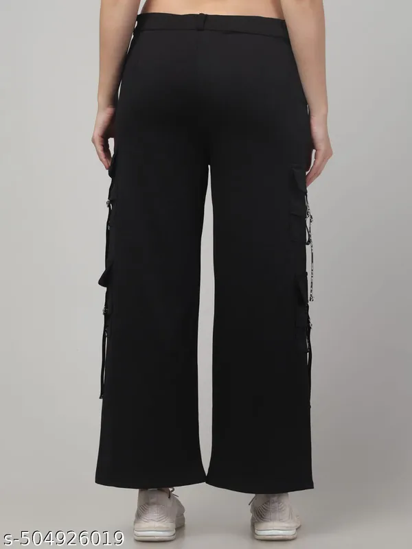 Black_Corduroy_Cargo_Pants_For_Women