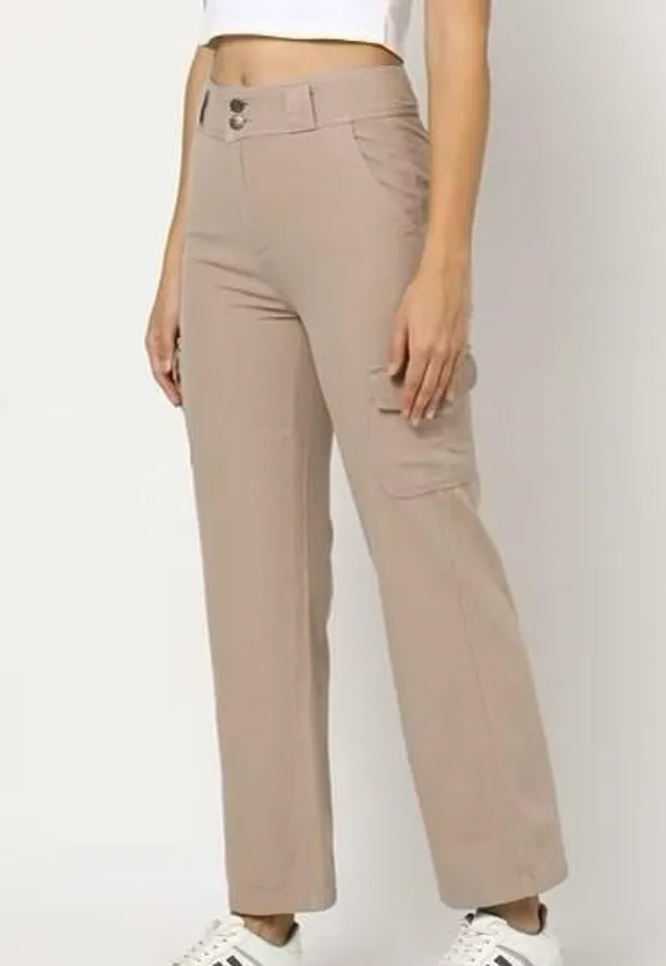 Brown_Corduroy_Cargo_Pants_For_Women