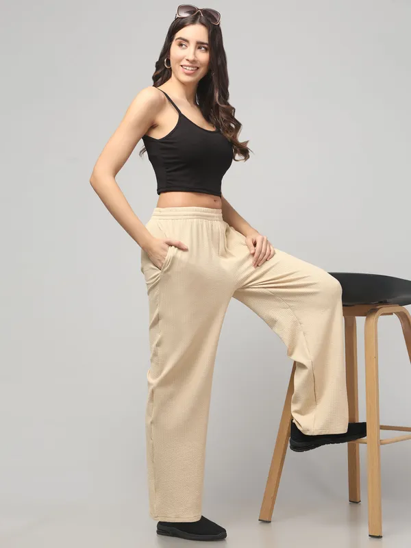 Brown_Corduroy_Lounge_Pants_For_Women