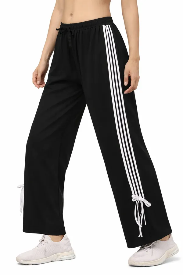 Black_Polyester_Track_Pants_For_Women