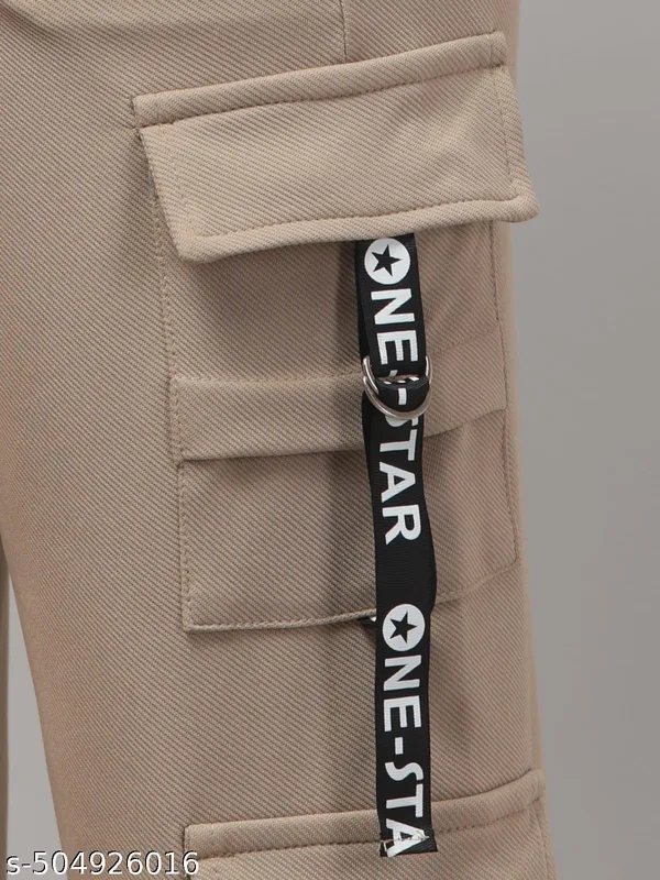Brown_Hojri_Fabric_Cargo_Pants_For_Women