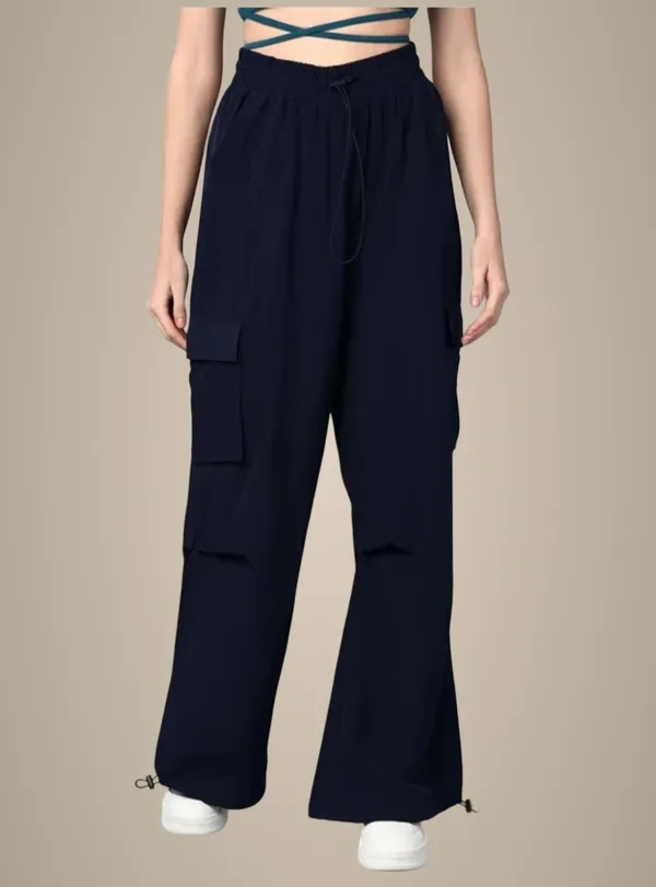 Black_Corduroy_Cargo_Palazzo_Pants_For_Women
