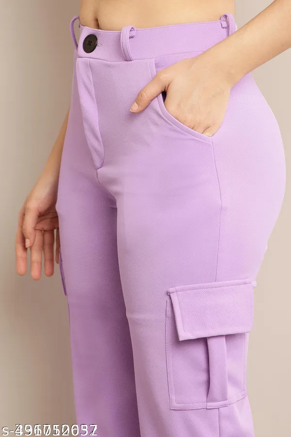 Purple_Corduroy_Cargo_Pants_For_Women