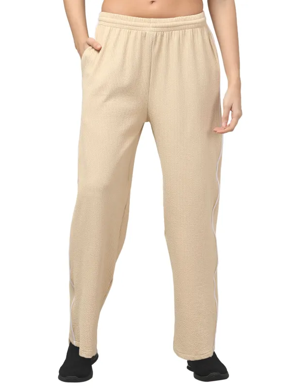 Brown_Polyester_Trousers_For_Women