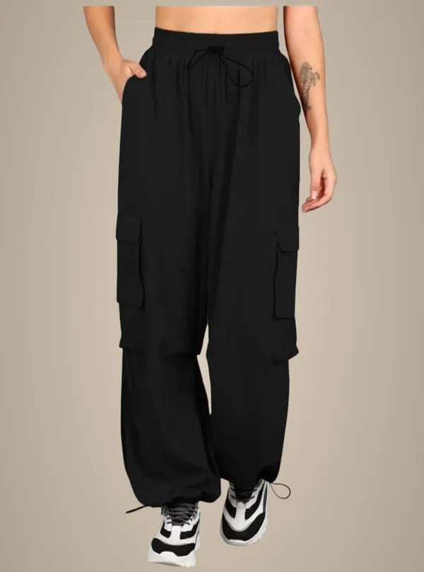 Black_Corduroy_Cargo_Pants_For_Women