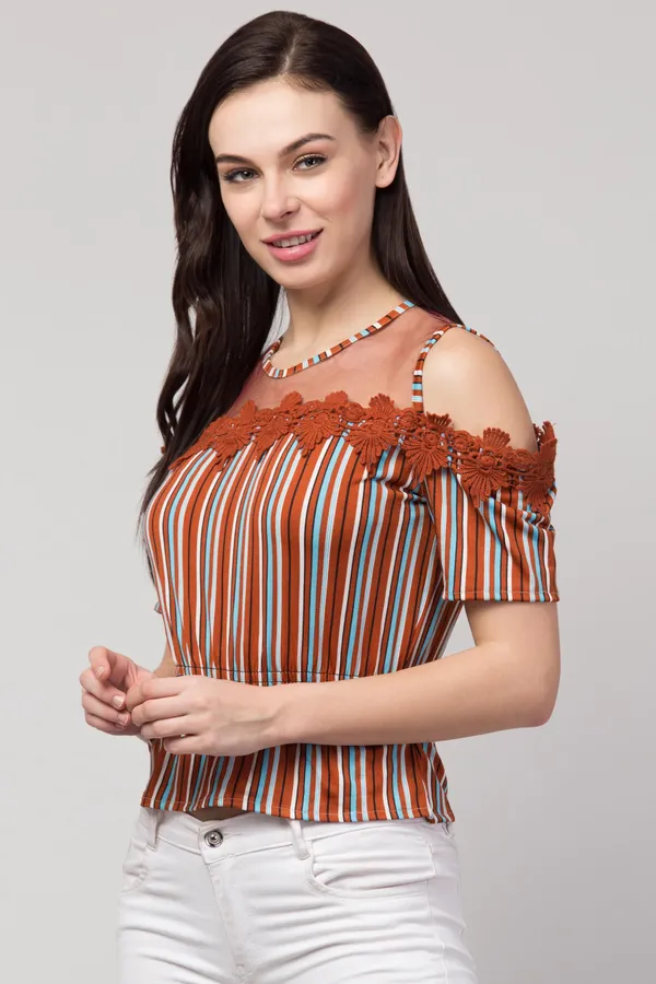 Orange_Malai_Cotton_Top_For_Women