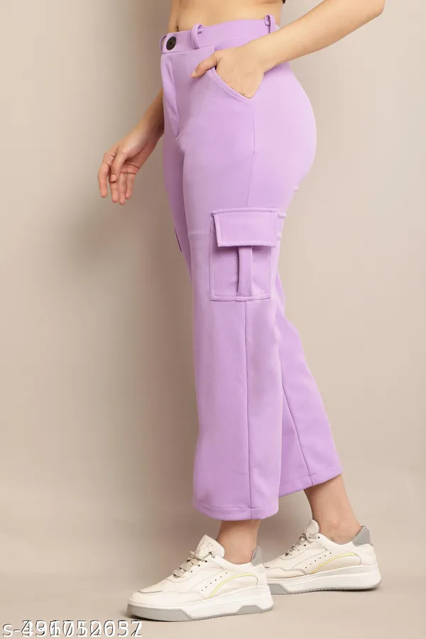 Purple_Corduroy_Cargo_Pants_For_Women