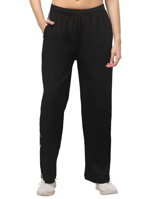 Black_Polyester_Track_Pants_For_Women