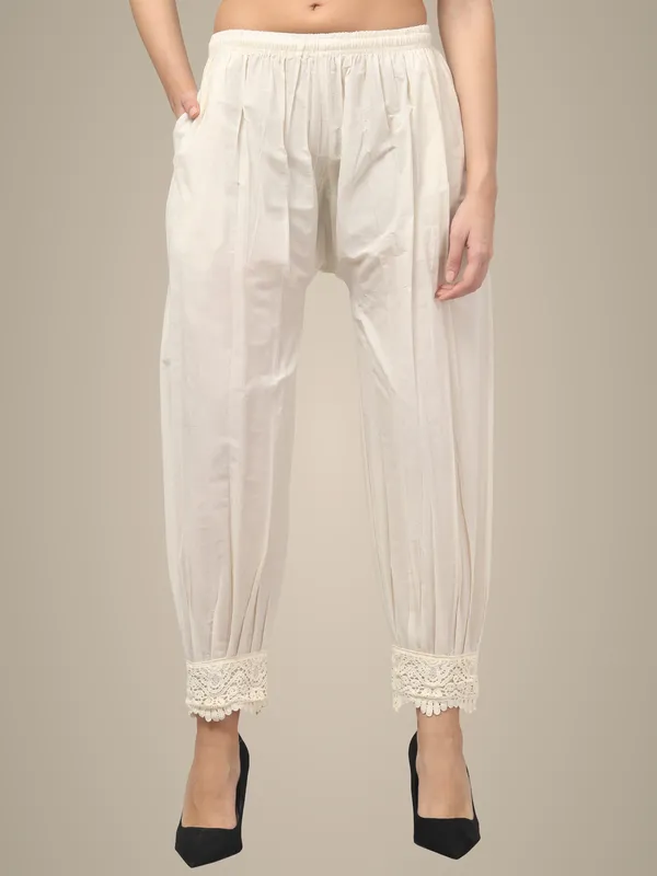 White_Cotton_Palazzo_Pants_For_Women