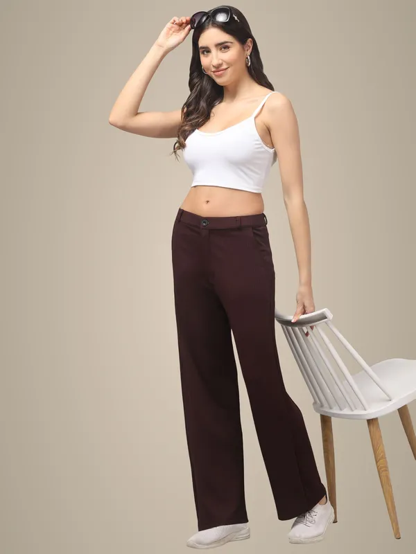 Dark_Brown_Corduroy_Trousers_For_Women