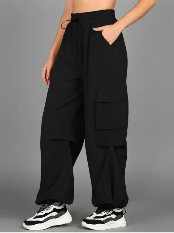 Black_Corduroy_Cargo_Pants_For_Women