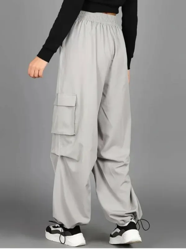 Ash_Gray_Corduroy_Cargo_Pants_For_Women