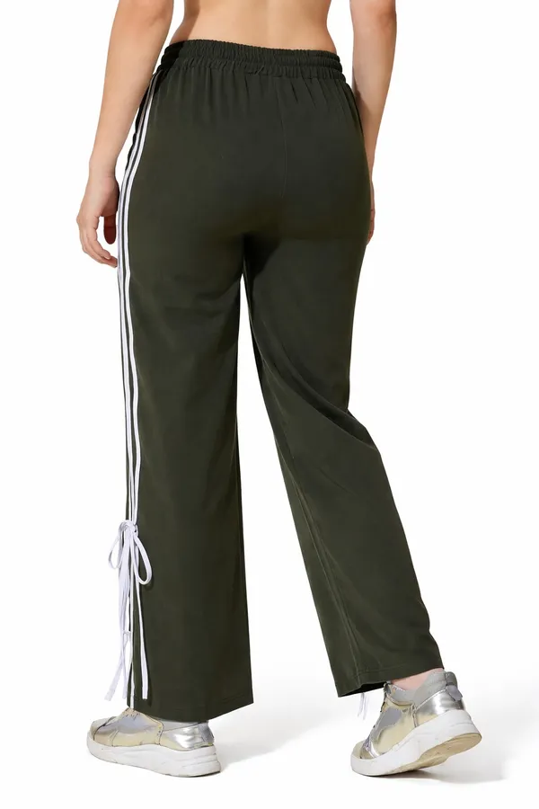 Green_Polyester_Track_Pants_For_Women