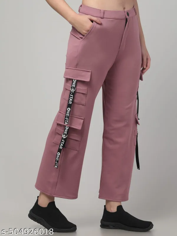 Pink_Hojri_Fabric_Cargo_Pants_For_Women