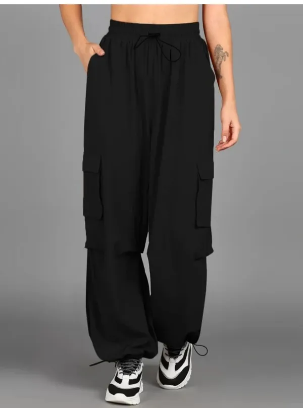 Black_Corduroy_Cargo_Pants_For_Women