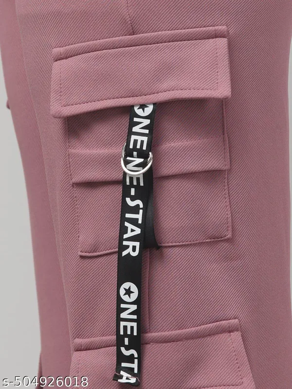 Pink_Hojri_Fabric_Cargo_Pants_For_Women