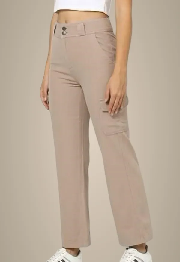 Brown_Corduroy_Cargo_Pants_For_Women