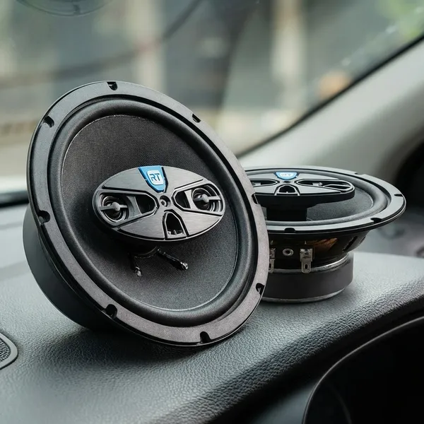 White_And_Sky_Blue_Rock_Tron_Devlin_6.5_Inch_4-Way_Car_Speakers_Rt-6500_(350W_Max,_50W_Rms)