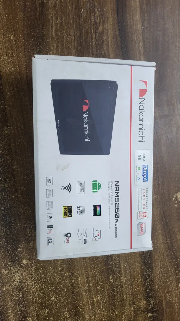 White_And_Red_Nakamichi_Nam2620_Pro_Series_12-Inch_Android_Multimedia_Display_With_Wifi_And_Gps