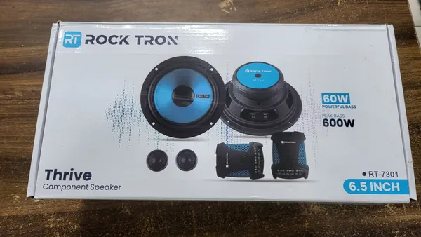White_And_Sky_Blue_Rock_Tron_Rt-7301_Thrive_6.5_Inch_Component_Car_Speaker_System_-_60W_Rms,_600W_Peak_Power