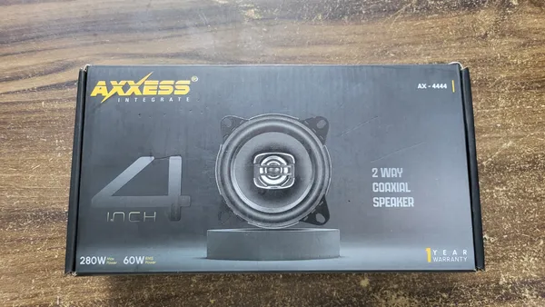 Black_And_Yellow_Axxess_4-Inch_2-Way_Coaxial_Car_Speakers_(280W_Max,_60W_Rms)