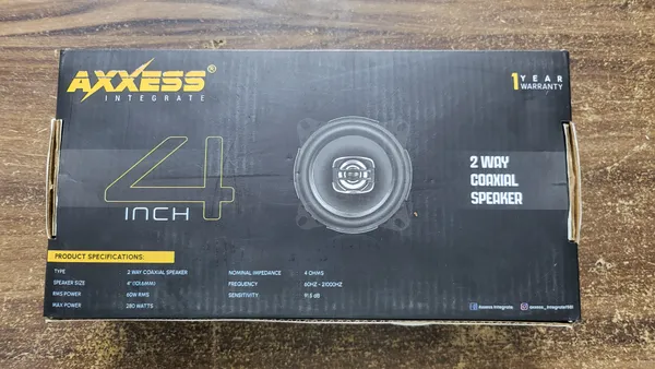 Black_And_Yellow_Axxess_4-Inch_2-Way_Coaxial_Car_Speakers_(280W_Max,_60W_Rms)