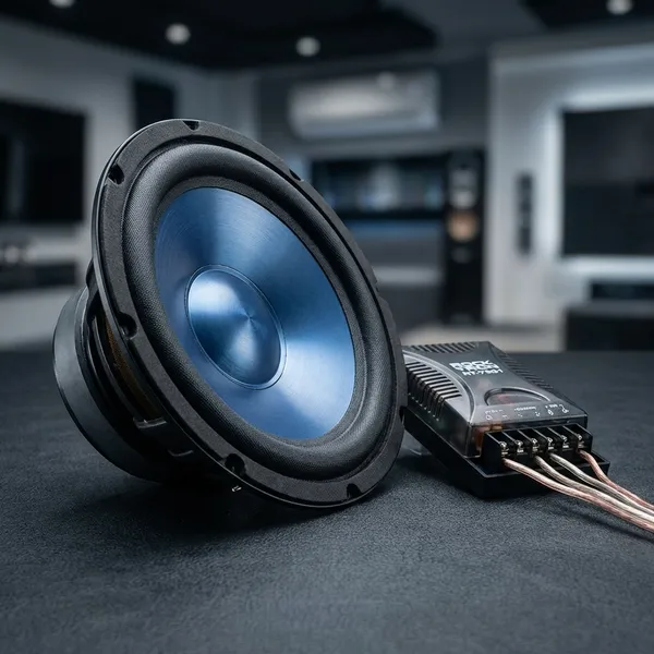 White_And_Sky_Blue_Rock_Tron_Rt-7301_Thrive_6.5_Inch_Component_Car_Speaker_System_-_60W_Rms,_600W_Peak_Power