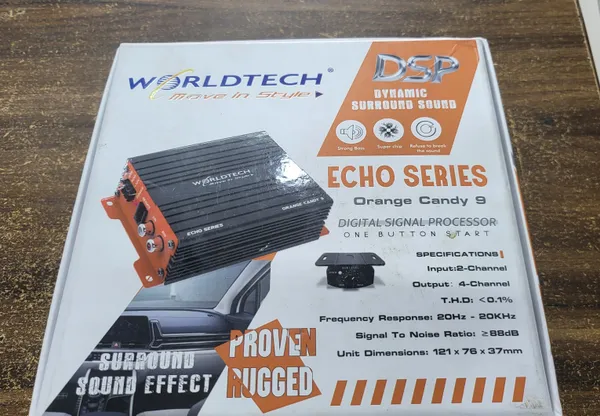 White_And_Orange_Worldtech_Echo_Series_Orange_Candy_9_Dsp_Digital_Signal_Processor_-_Dynamic_Surround_Sound_Amplifier