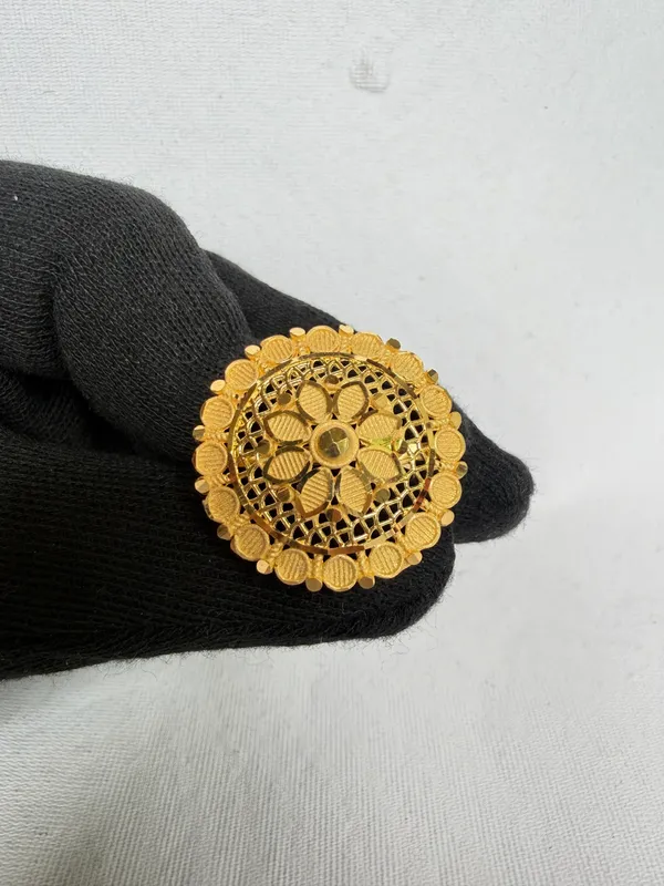 Traditional_Gold_Toned_Filigree_Adjustable_Ring_For_Women