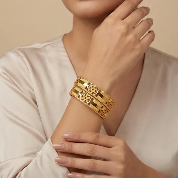Traditional_Gold_Plated_Designer_Kada_Bangle_Set_For_Women
