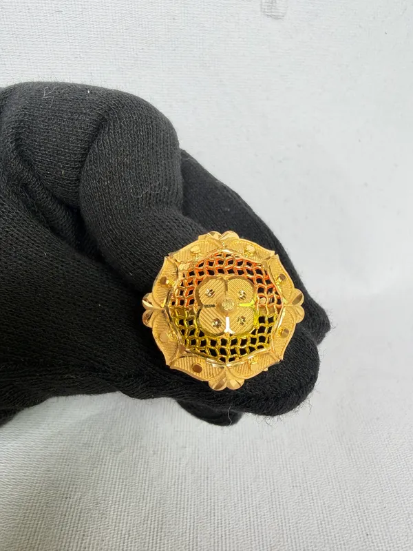 Traditional_Gold_Toned_Filigree_Adjustable_Ring_For_Women