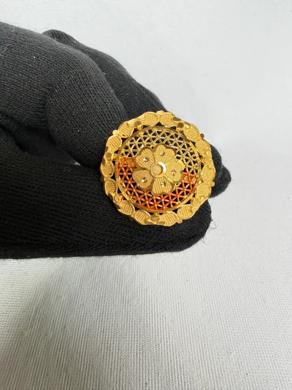 Gold_Toned_Filigree_Floral_Ring_For_Women